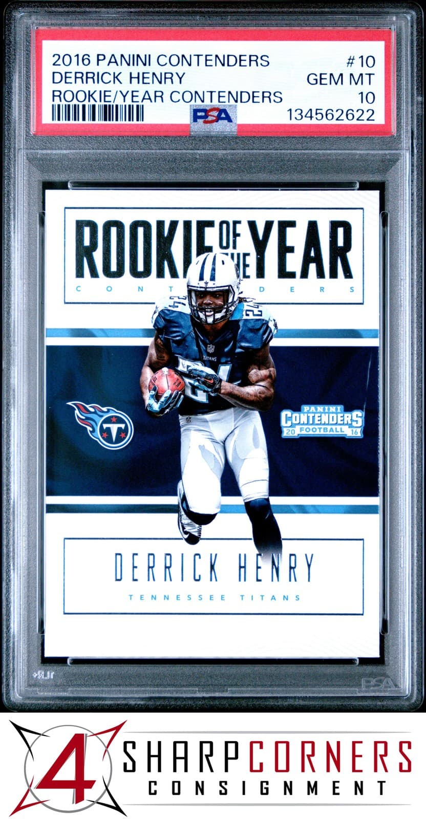 Derrick Henry Panini Contenders Rookie of the Year Contenders #10 Base
