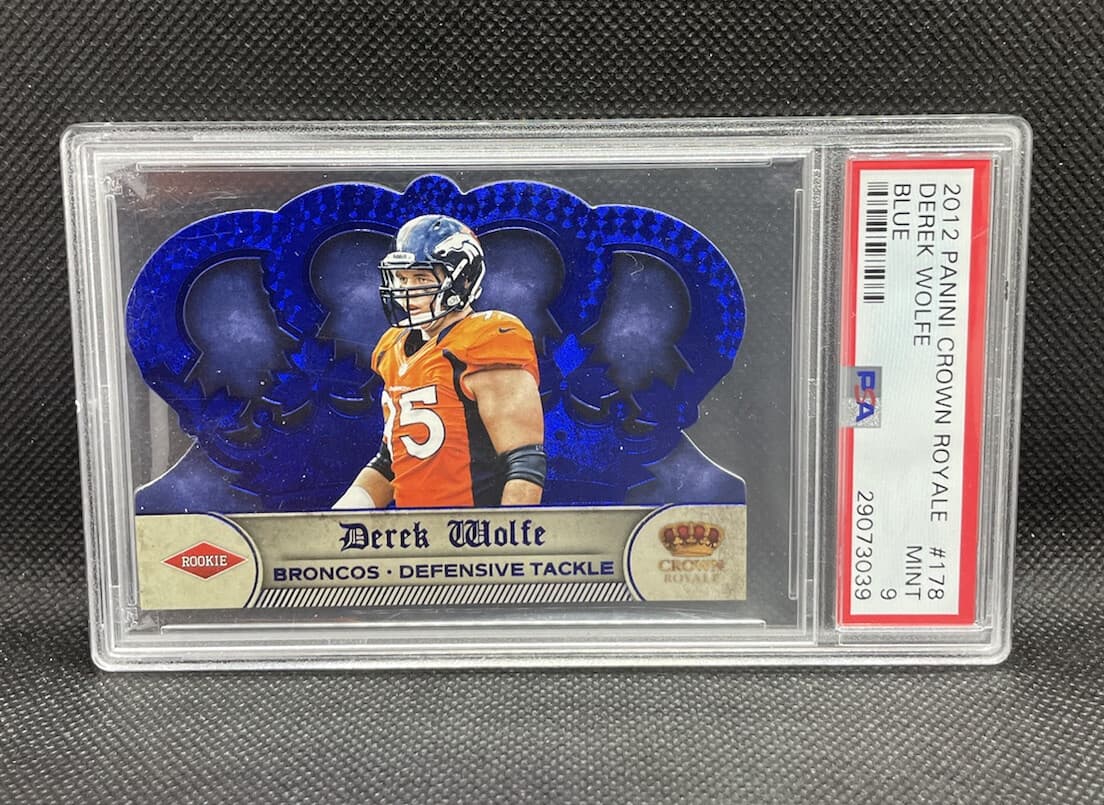 Derek Wolfe Panini Crown Royale #178 Blue