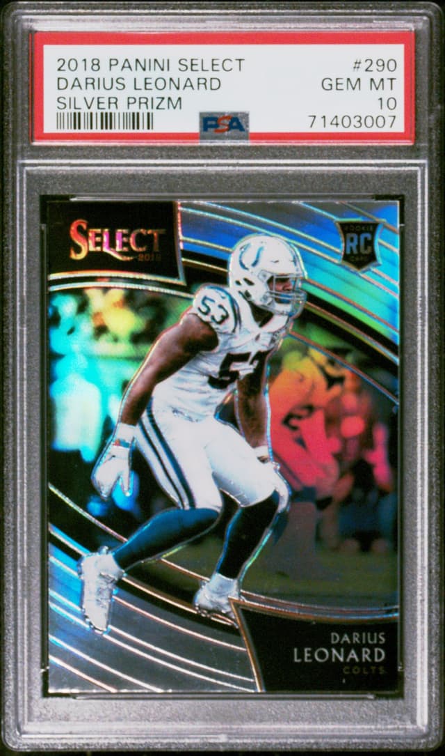 Darius Leonard Panini Select #290 Silver Prizm