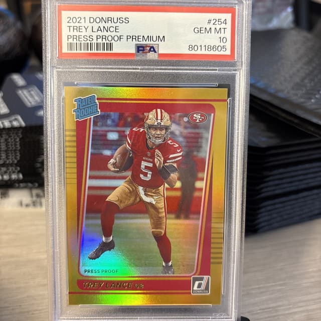 Trey Lance Panini Donruss #254 Press Proof Premium