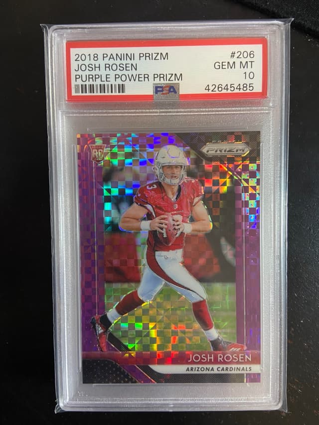 Josh Rosen Panini Prizm #206 Purple Power Prizm