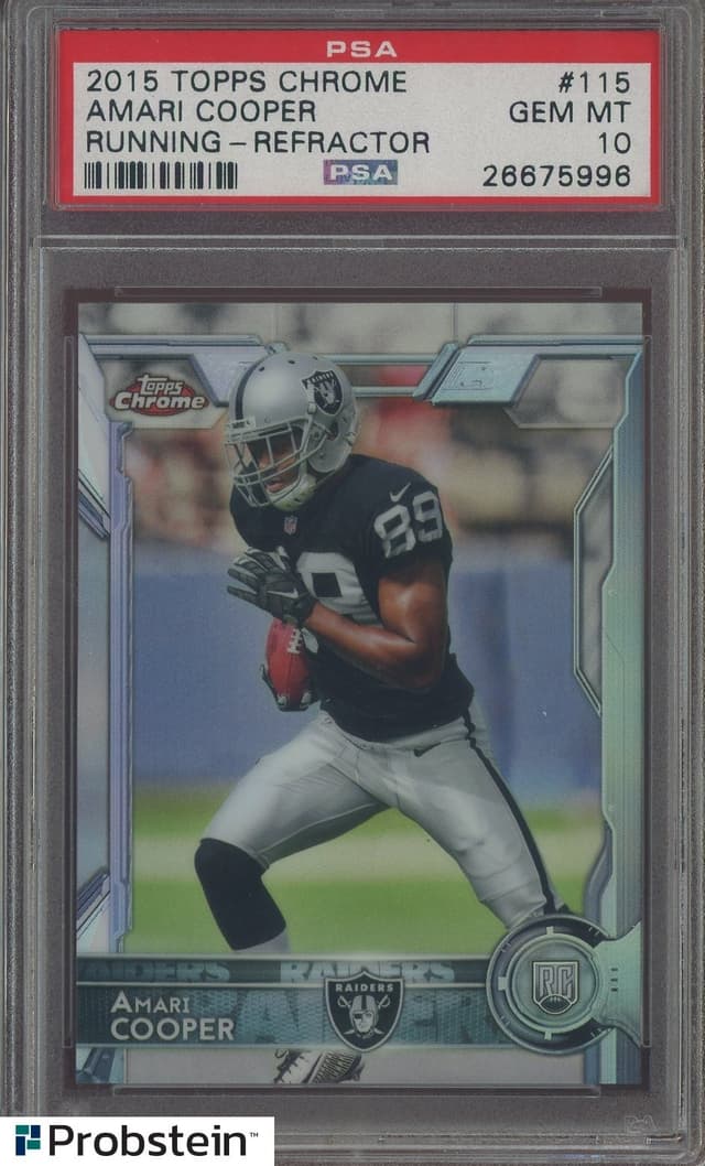 Amari Cooper Topps Chrome #115 Running-Refractor