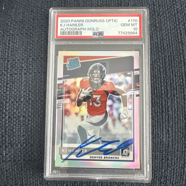 KJ Hamler Panini Donruss Optic #170 Autograph