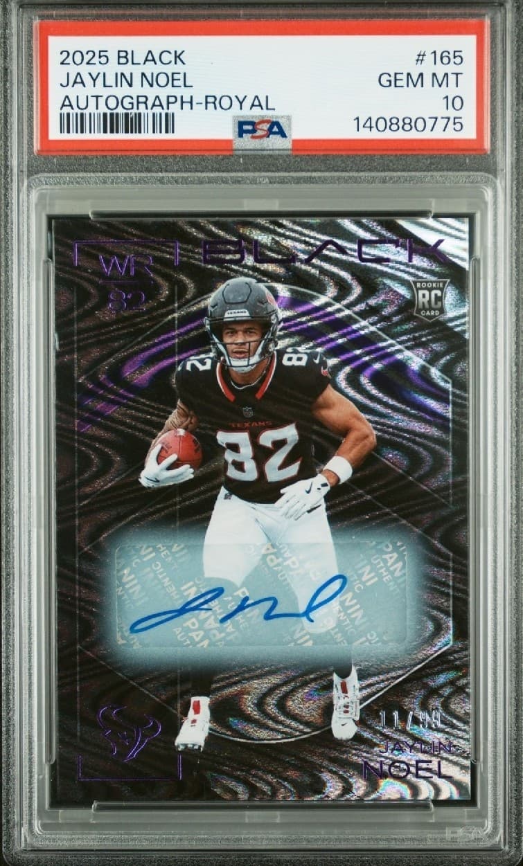Jaylin Noel Panini Black #165 Autograph