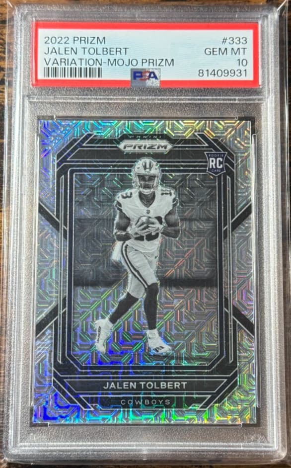 Jalen Tolbert Panini Prizm #333 Variation-Mojo Prizm