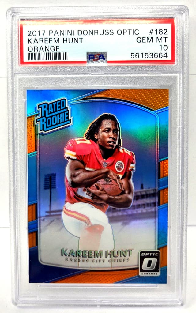Kareem Hunt Panini Donruss Optic #182 Orange