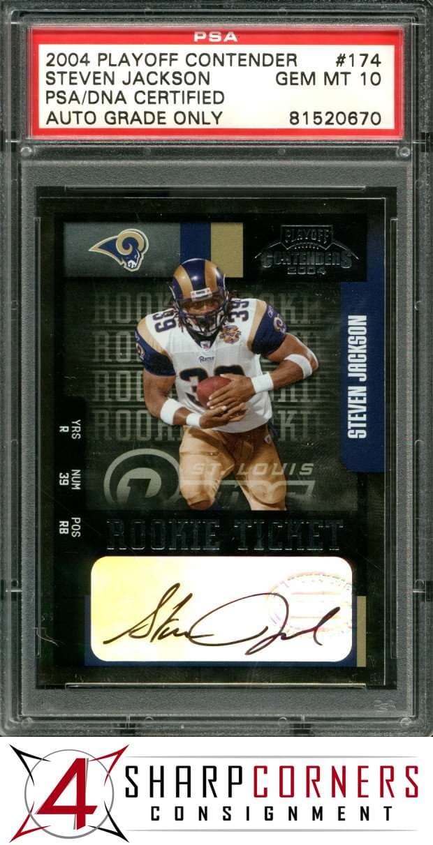Steven Jackson Playoff Contenders #174 Autograph
