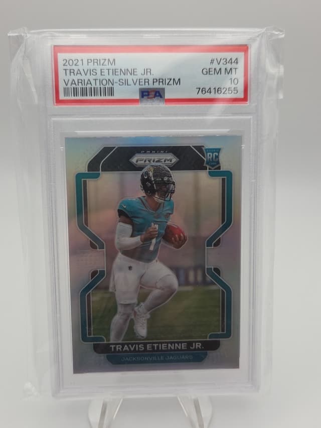 Travis Etienne Panini Prizm #V344 Variation-Silver Prizm