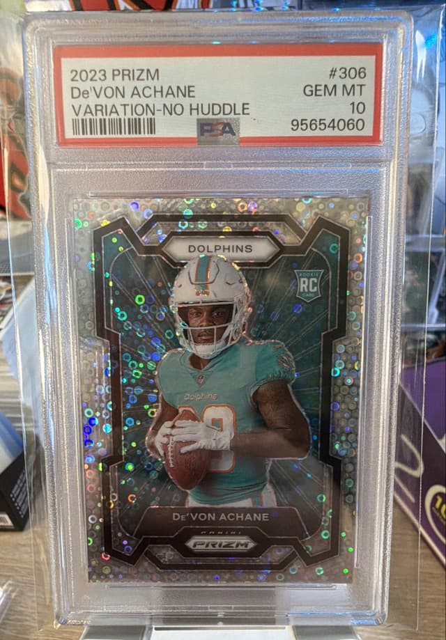 De'Von Achane Panini Prizm #306 Variation-No Huddle