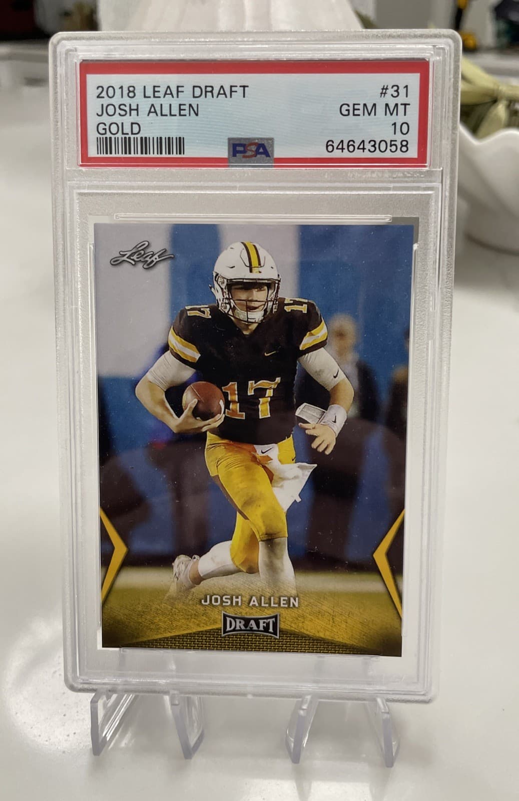 Josh Allen Leaf Draft #31 Gold