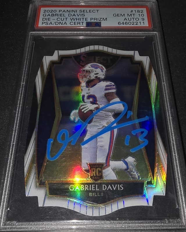 Gabriel Davis Panini Select #182 Die-Cut White Prizm