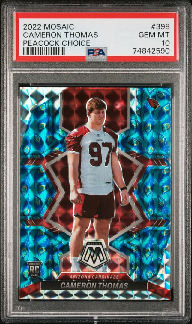 Cameron Thomas Panini Mosaic #398 Peacock Choice