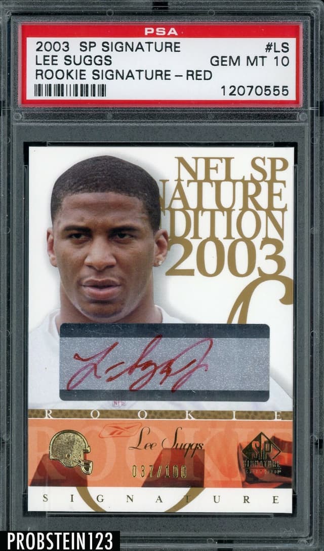 Lee Suggs SP Signature Signature Edition #LS Rookie Signature-Red