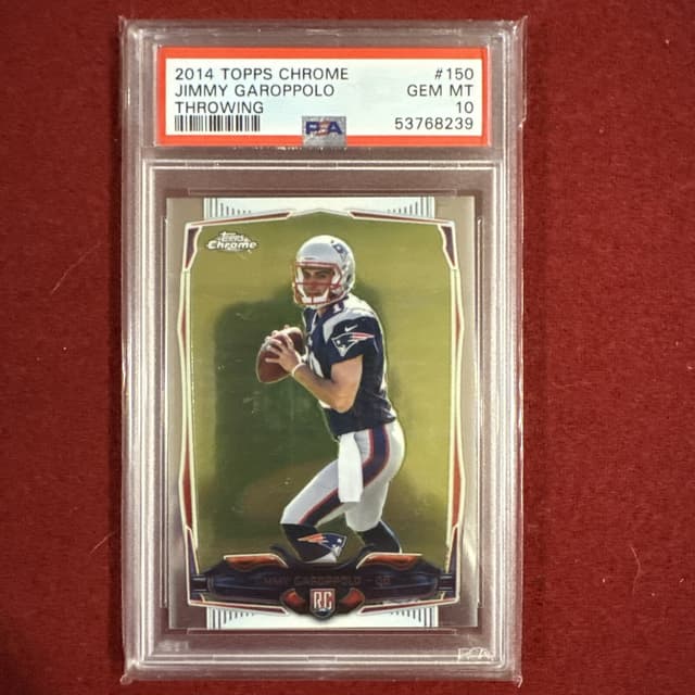 Jimmy Garoppolo Topps Chrome #150 Throwing-Refractor