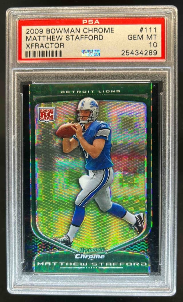 Matthew Stafford Bowman Chrome #111 Xfractor