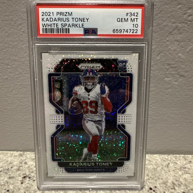 Kadarius Toney Panini Prizm #342 White Sparkle
