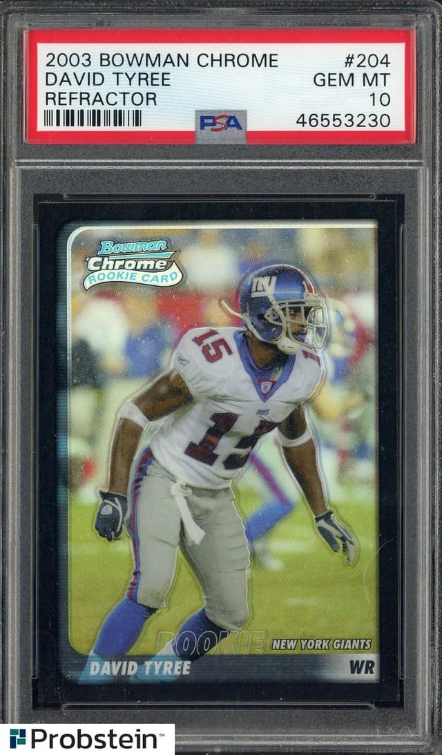 David Tyree Bowman Chrome #204 Refractor