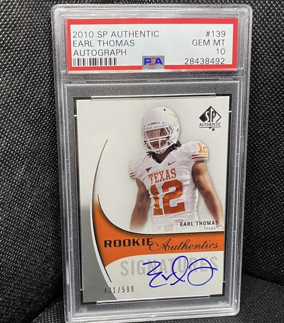 Earl Thomas SP Authentic #139 Autograph