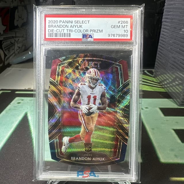 Brandon Aiyuk Panini Select #266 Tri-Color Prizm