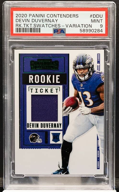 Devin Duvernay Panini Contenders Rookie Ticket Swatches #DDU Variation