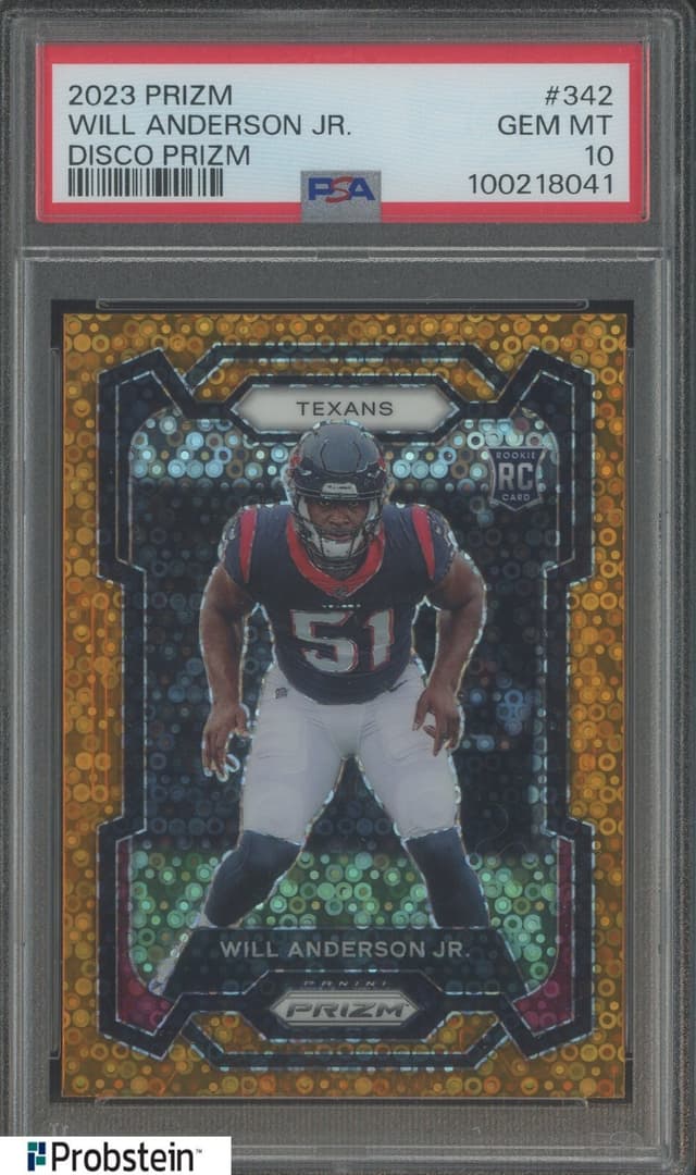 Will Anderson Panini Prizm #342 Disco Prizm