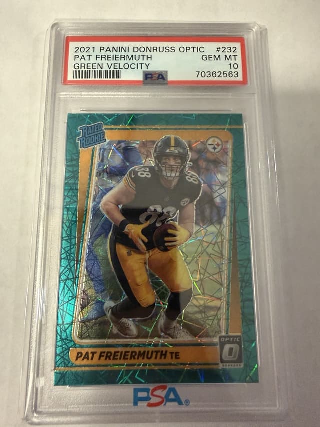 Pat Freiermuth Panini Donruss Optic #232 Green Velocity