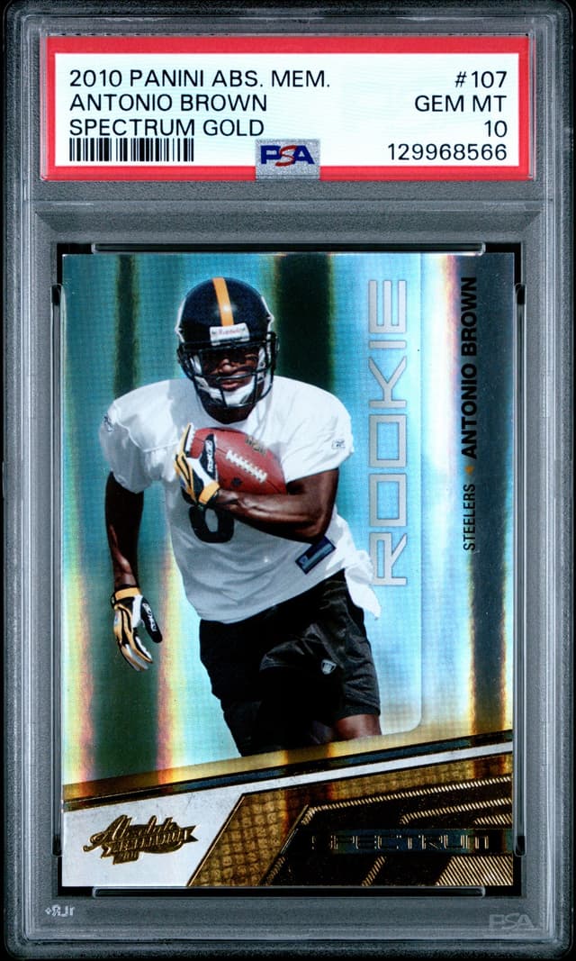 Antonio Brown Panini Absolute Memorabilia #107 Spectrum Gold