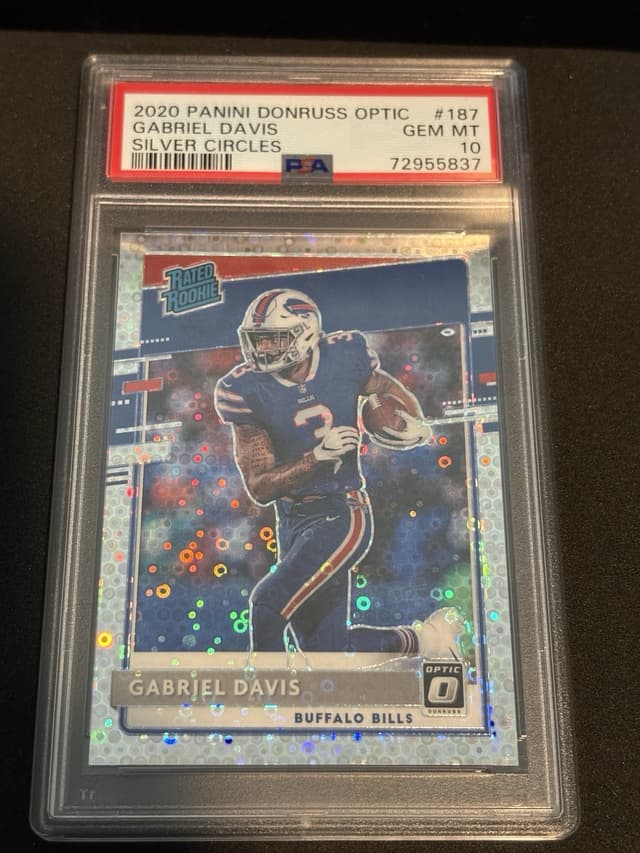 Gabriel Davis Panini Donruss Optic #187 Silver Circles