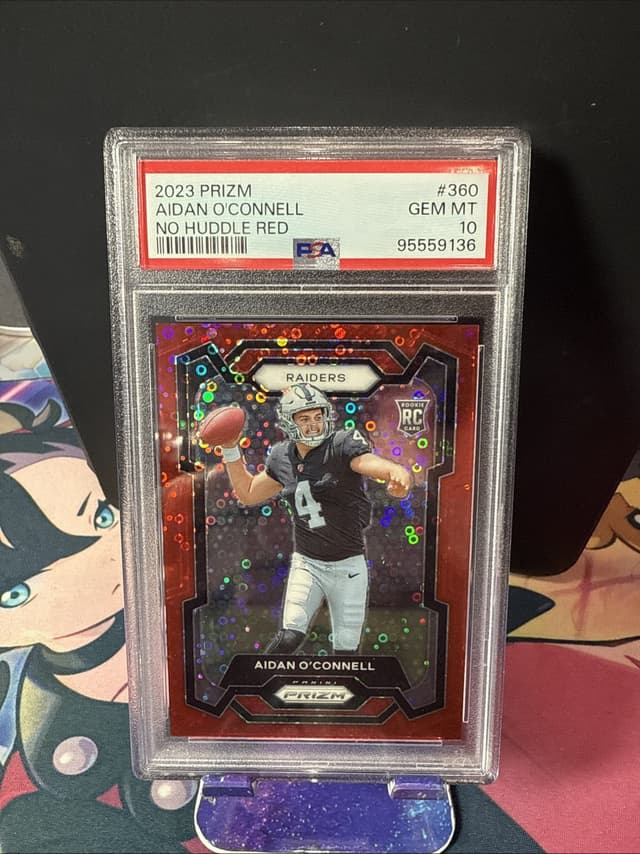 Aidan O'Connell Panini Prizm #360 No Huddle Red