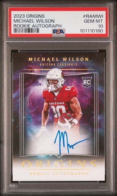 Michael Wilson Panini Origins Rookie Autographs #RAMWI Base