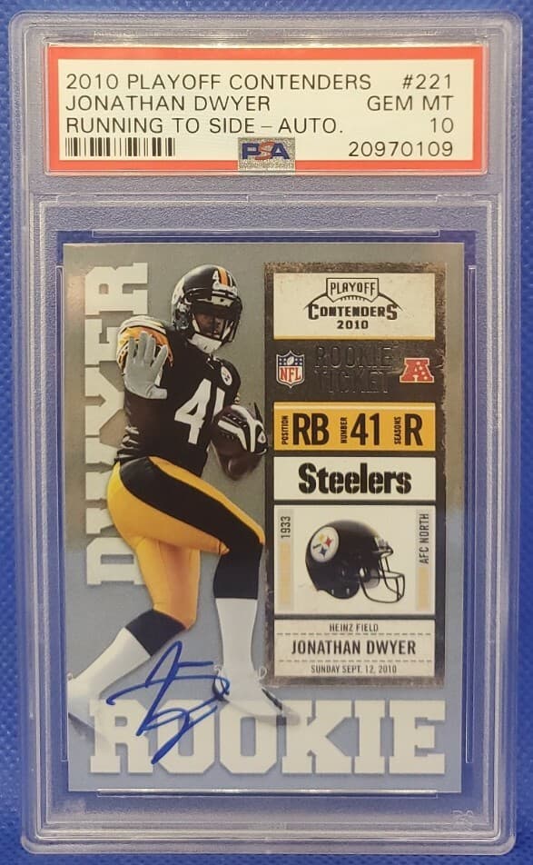 Jonathan Dwyer Playoff Contenders #221 Running to Side-Autograph