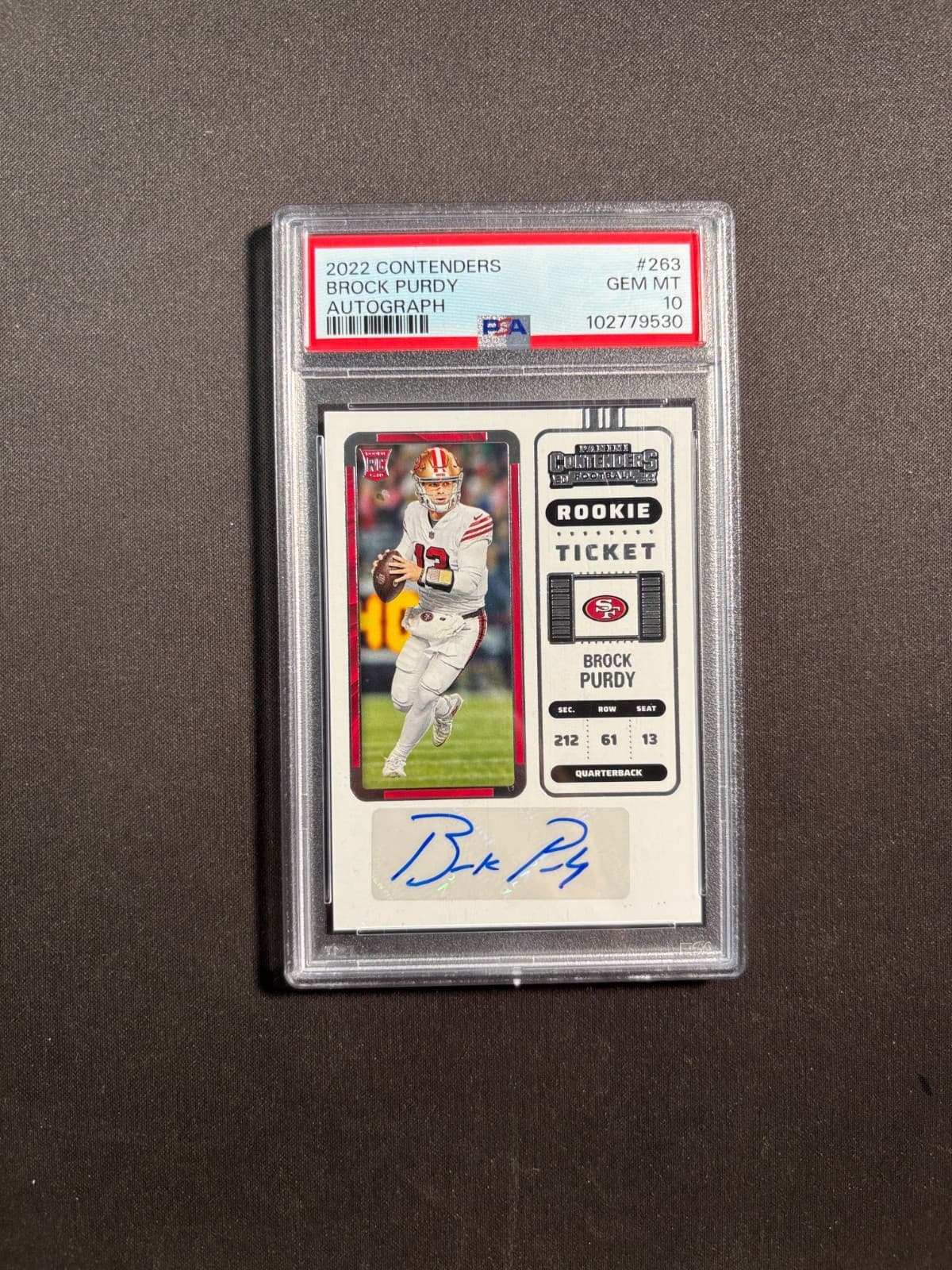 Brock Purdy Panini Contenders #263 Autograph