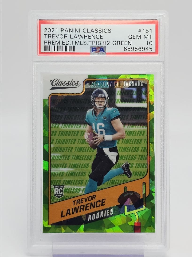 Trevor Lawrence Panini Classics #151 Premium Edition Timeless Tributes H2 Green