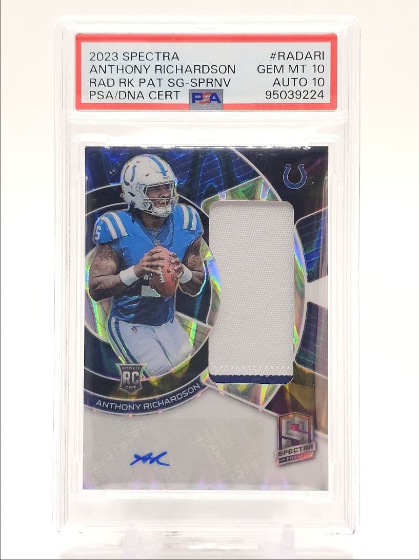 Anthony Richardson Panini Spectra Radiant Rookie Patch Signatures #RADARI Supernova