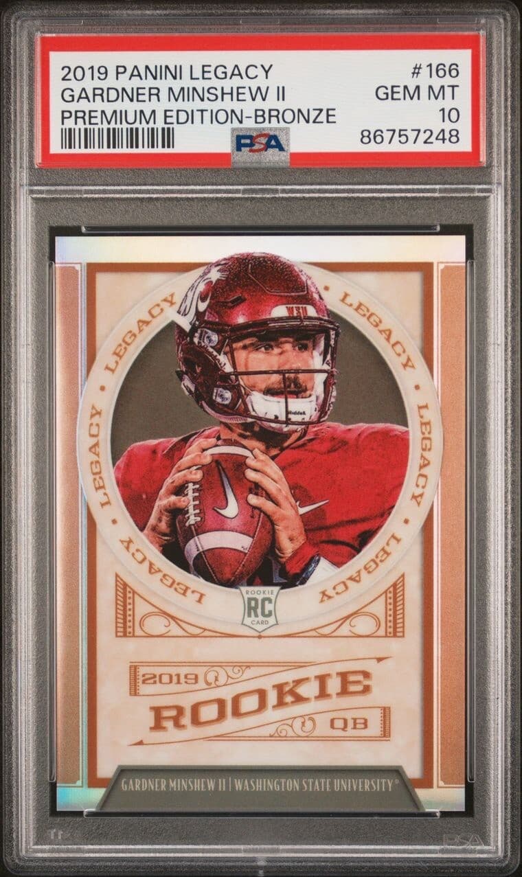 Gardner Minshew II Panini Legacy #166 Premium Edition-Bronze