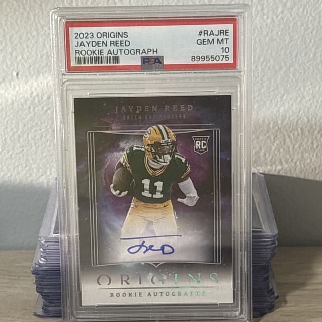 Jayden Reed Panini Origins Rookie Autographs #RAJRE Base