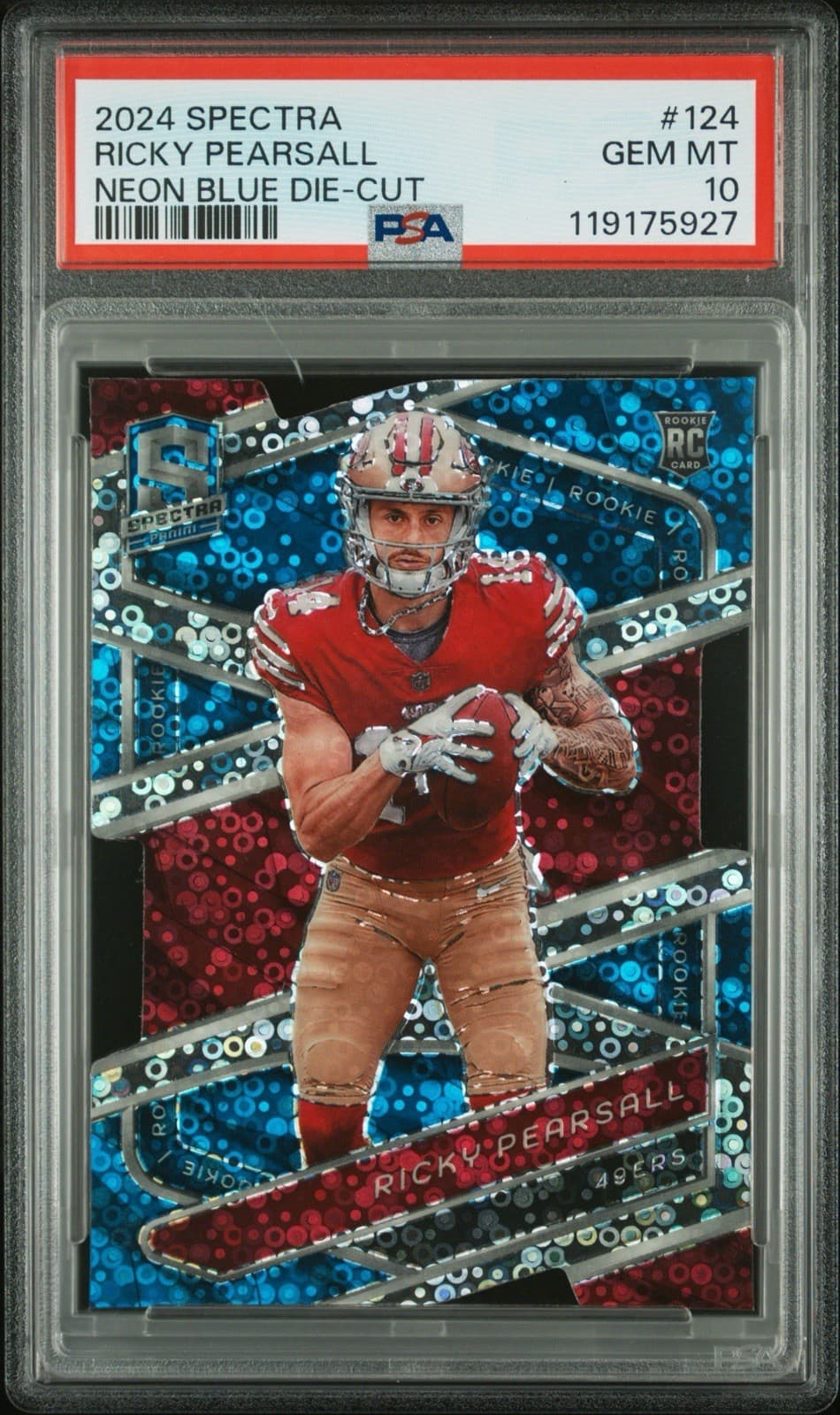 Ricky Pearsall Panini Spectra #124 Neon Blue Die-Cut