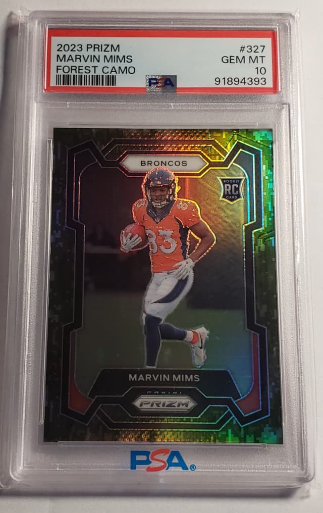 Marvin Mims Panini Prizm #327 Forest Camo