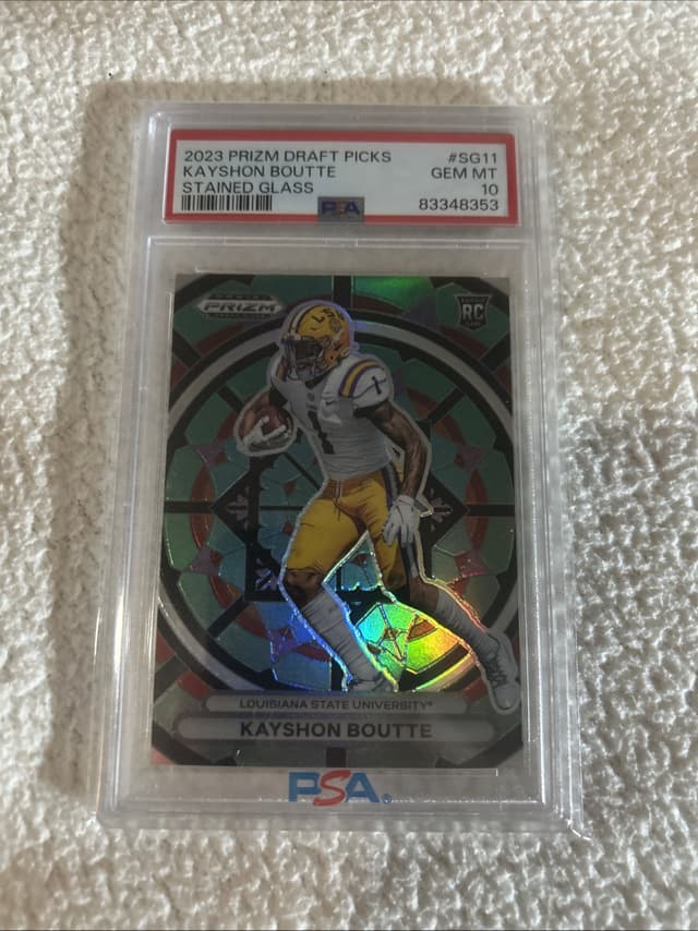 Kayshon Boutte Panini Prizm Draft Picks Stained Glass #SG11 Base