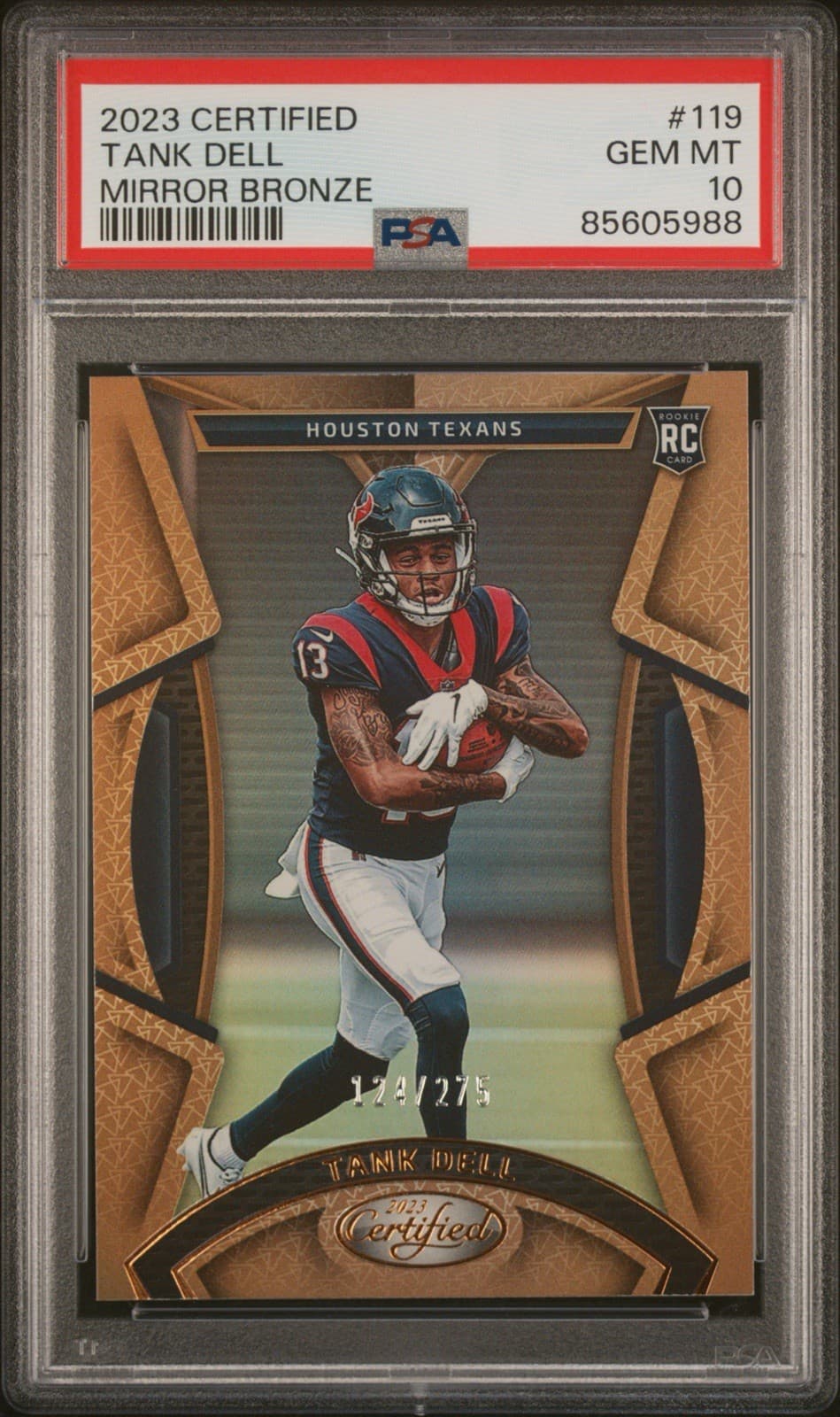 Tank Dell Panini Certified #119 Mirror Bronze