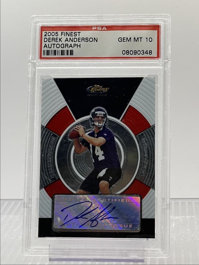 Derek Anderson Finest # Autograph