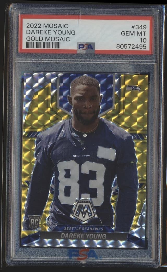 Dareke Young Panini Mosaic #349 Gold Mosaic