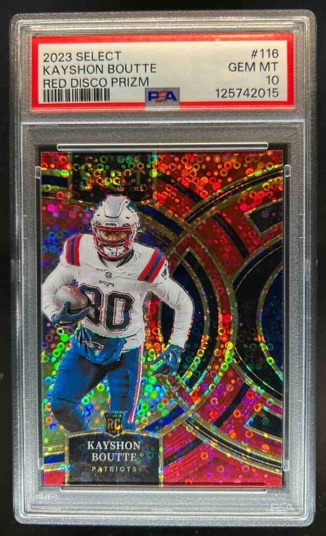 Kayshon Boutte Panini Select #116 Red Disco Prizm