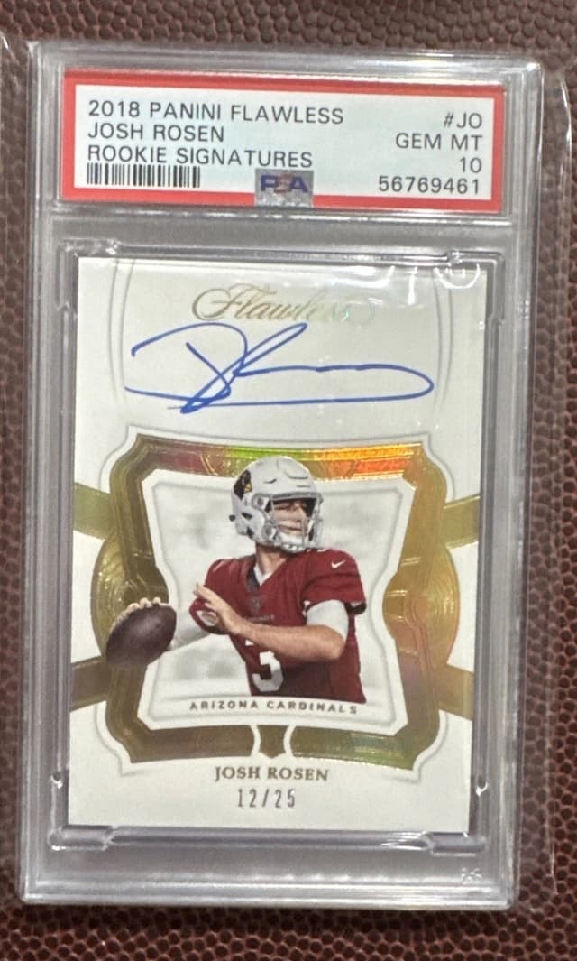 Josh Rosen Panini Flawless Rookie Signatures #JO Base