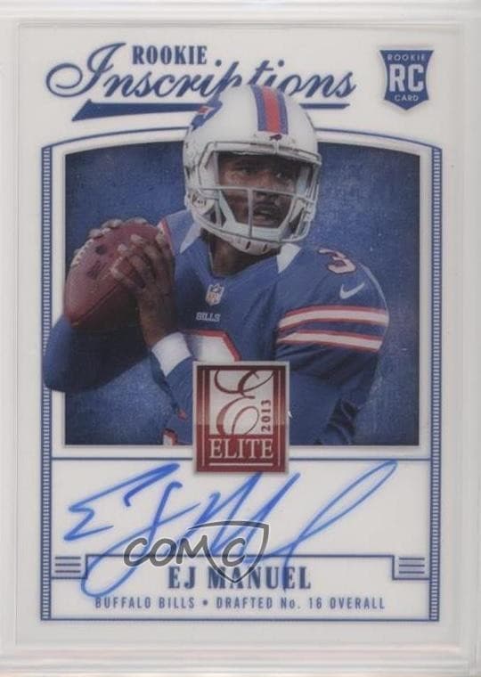 EJ Manuel Panini Elite Rookie Inscriptions #17 Blue Ink