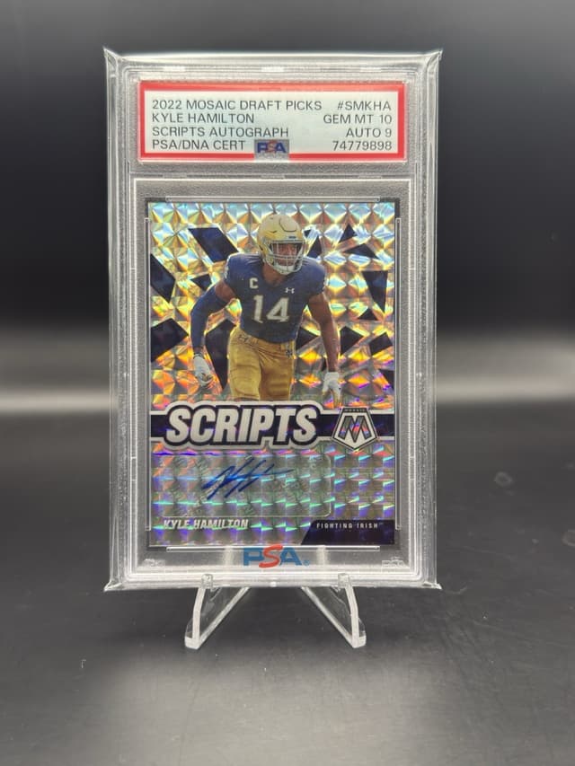 Kyle Hamilton Panini Mosaic Draft Picks Scripts Autographs #SMKHA Base