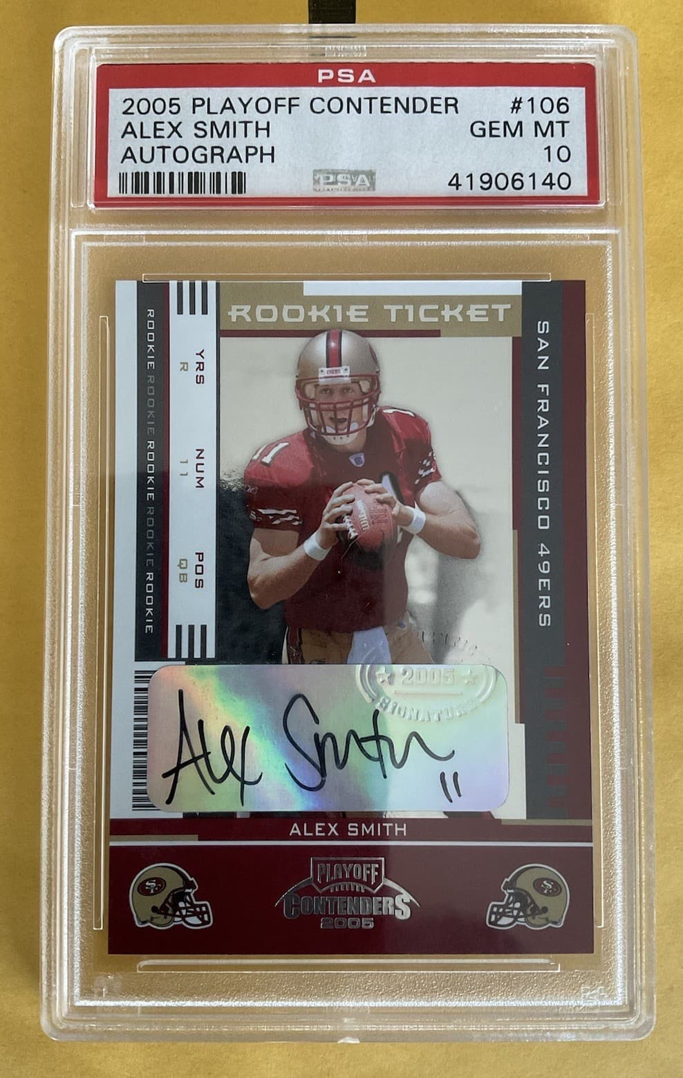 Alex Smith Playoff Contenders #106 Autograph