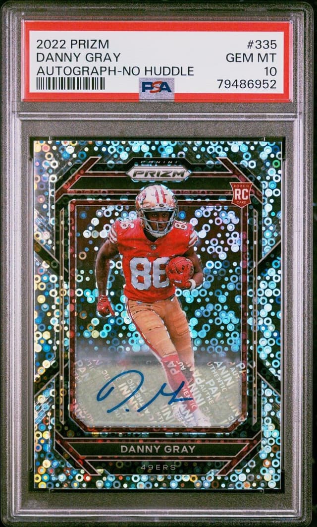 Danny Gray Panini Prizm #335 Autograph-Silver