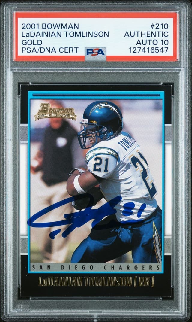 LaDainian Tomlinson Bowman #210 Rookie Autograph