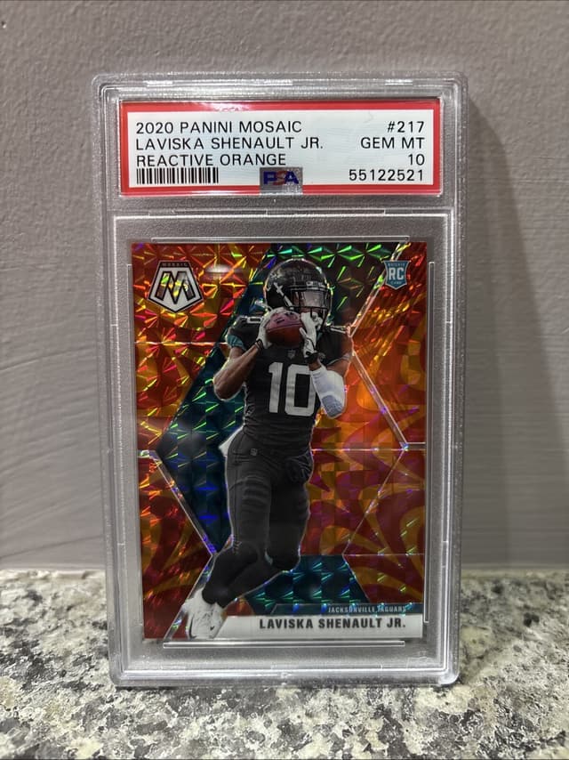 Laviska Shenault Jr. Panini Mosaic #217 Reactive Orange